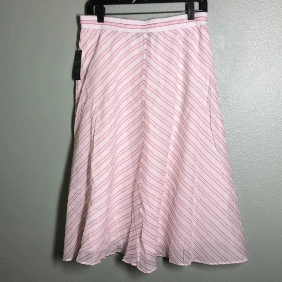 LAUREN RALPH LAUREN Mitered-Stripe Cotton Skirt - Picture 5 of 10
